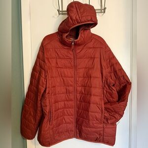 Amazon Essentials Maroon Quilted Jacket